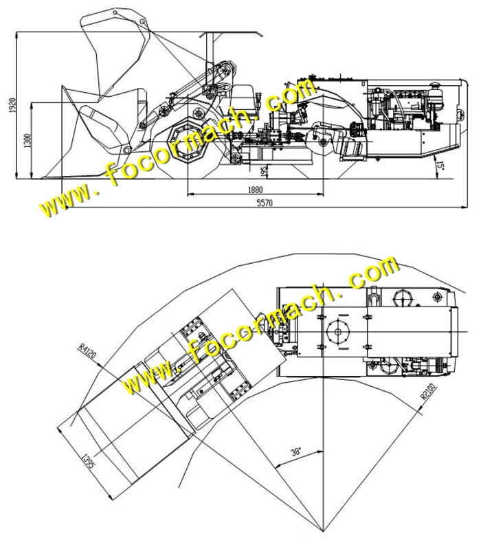 High Quality 2 Ton Underground Mining Loader for Underground Mine