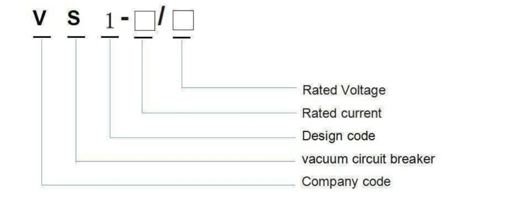 Vs1-12 11kv 12kv Indoor High Voltage Rod Push Mechanism Vacuumcircuit Breaker