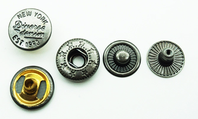 Spring Type Metal Button Snap Fastener Button with Good Price for Garments
