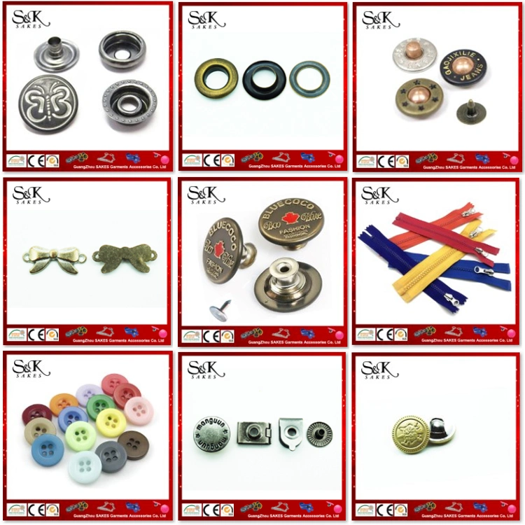 Spring Type Metal Button Snap Fastener Button with Good Price for Garments