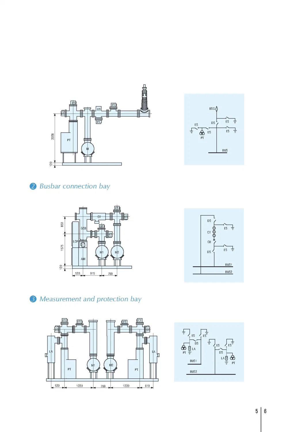 38kv/72.5kv/145kv 50Hz/60Hz Gis Gas Insulated Metal Enclosed Switchgear with IEC61850 Protocol