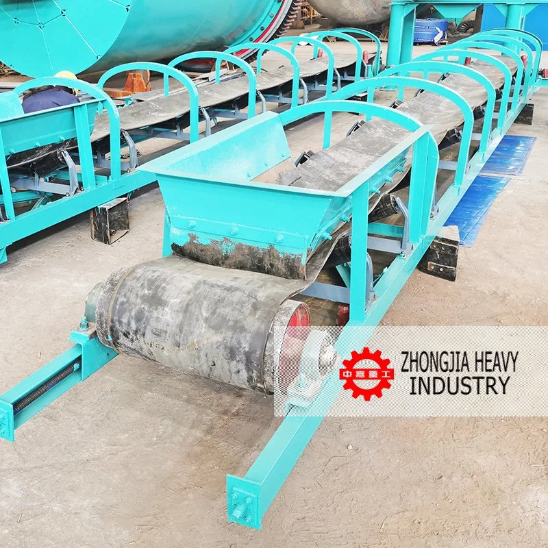 Low Price Long Overhead Fixed Incline Belt Conveyor for Cement, Mining and Construction Machinery