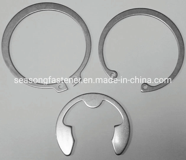 Stainless Steel Circlip / Retaining Ring / Snap Ring (DIN471 / DIN472 / DIN6799)
