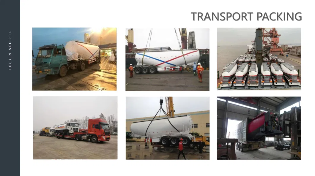 3 Axle 30/40/50 Cbm Bulk Cement/Fly Ash/Flour/Powder Material Transport Tank/Tanker Semi Trailer