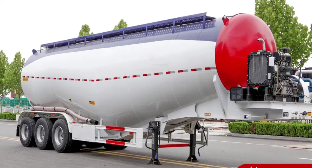 3 Axle 30/40/50 Cbm Bulk Cement/Fly Ash/Flour/Powder Material Transport Tank/Tanker Semi Trailer