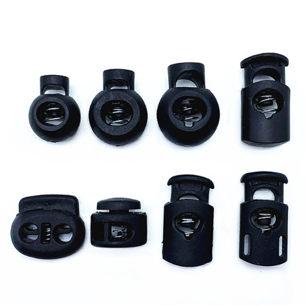 100% High Quality Plastic Spring Cord Lock Stopper Button for Garments/Bags/Shoes From China Factory