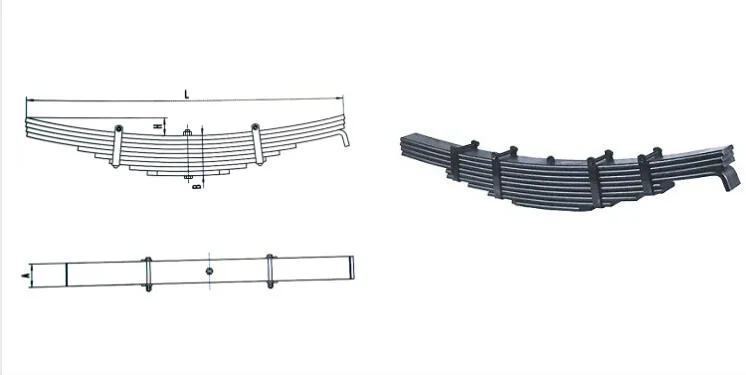 Light Weight Leaf Spring with Double Small Holes for Trailer