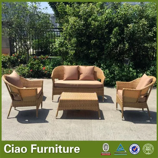 Spring Patio Furniture Outdoor Rattan Sofa Set