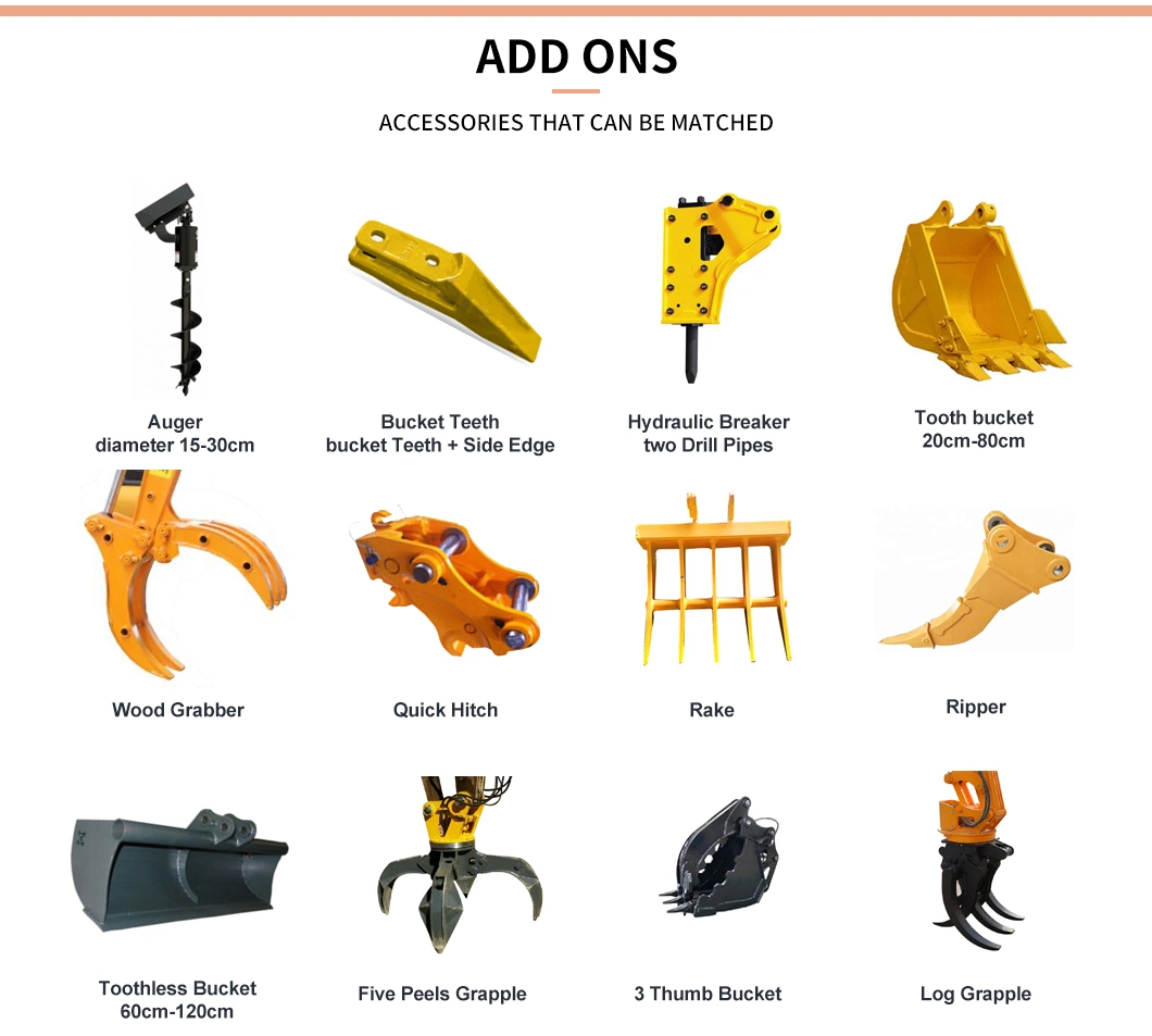 Construction Equipment Digger Excavators Mini Excavator 2 Ton