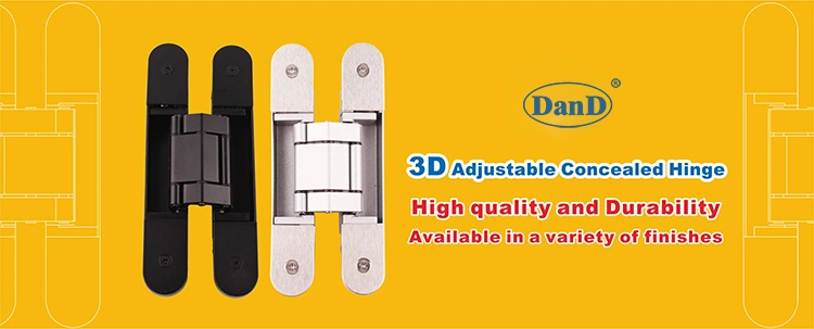 Manufacturer Building Hardware Accessories 3D Adjustable Spring Heavy Duty Concealed Cross Invisible Hinges Exterior Composite Door Zinc Alloy Hidden Door Hinge