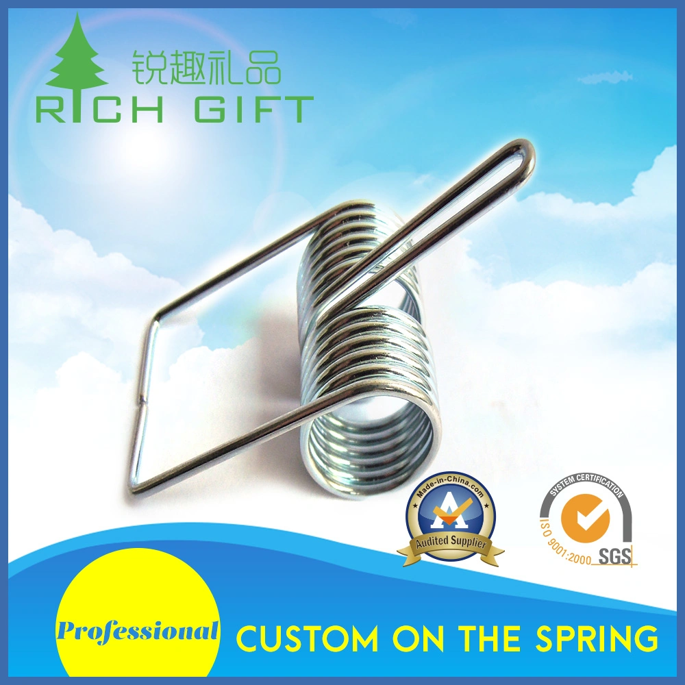 Custom Powerful Steel Single LED Torsion Spring Downlight Light Heavy Duty Music Wire Square Fixture Clip Wire Small Lighting V-Shaped Coil Auto Seat Spring