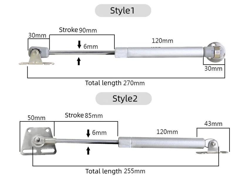 Gas Spring 150 Kg for Large Cabinets and Furniture