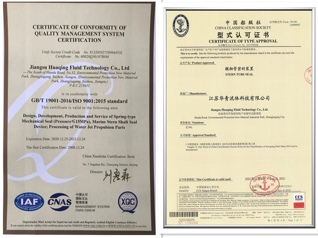 Huaqing Factory Direct Sales Huu803 Dual Cartridge Seal