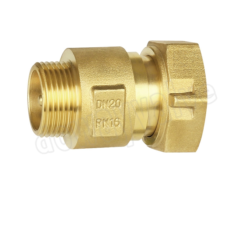 Brass in-Line Check Valve with Free Nut