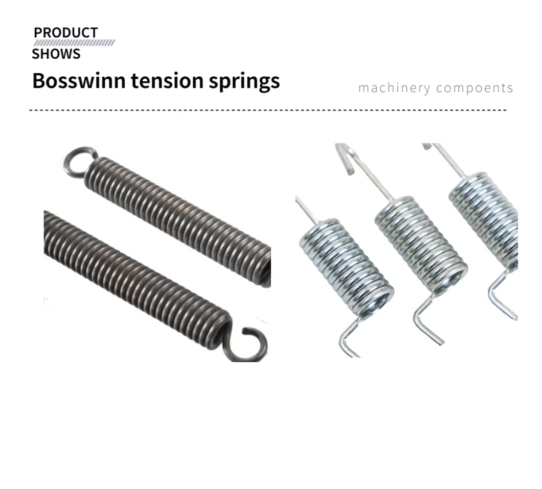 Bosswinn China Steel Wire Double Hook Customized Extension Spring