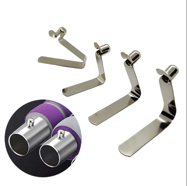 Custom Steel Spring Tent Tube Lock V Shaped Flat Push Button Clips Pins Stainless Steel V Shape Spring Clip