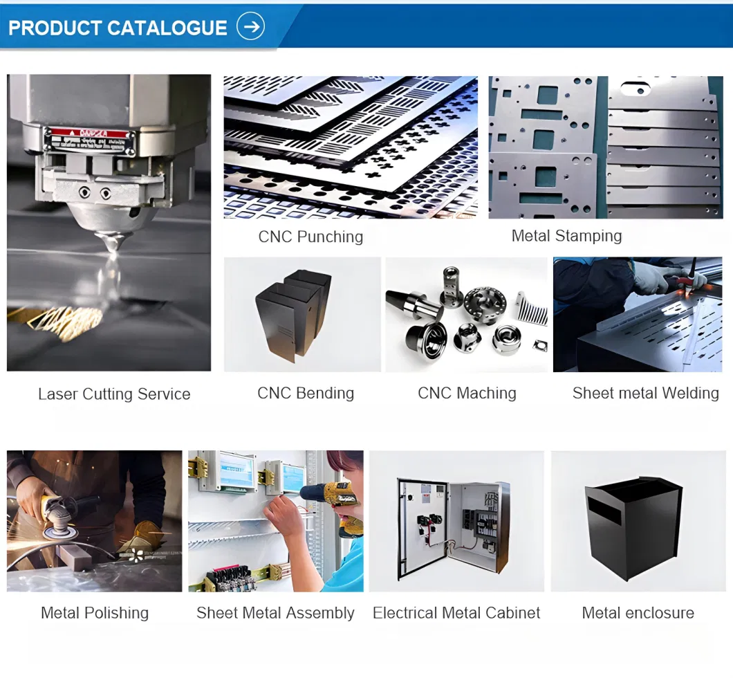 OEM Custom Precision Punching Bending Laser Cut Fabrication Stamping Parts Sheet Metal