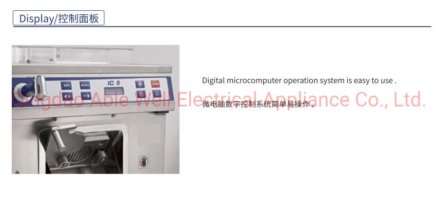 Commercial Usage Hard Ice Cream Maker Professional Vertical Gelato Batch Freezer Machine