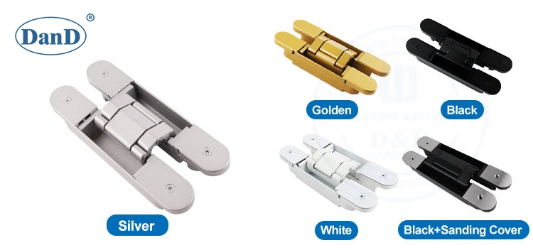 Manufacturer Building Hardware Accessories 3D Adjustable Spring Heavy Duty Concealed Cross Invisible Hinges Exterior Composite Door Zinc Alloy Hidden Door Hinge