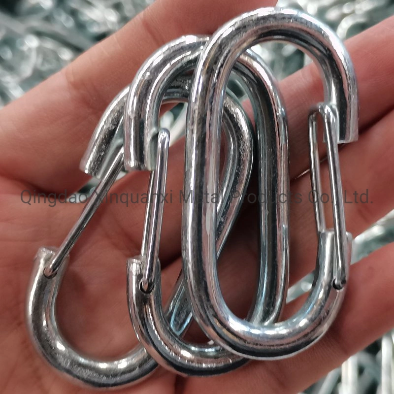 Carabiner Snap Spring Loaded Clip C Type Hook Metal Steel Alloy