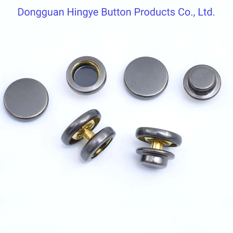 Metal Snap Button Brass Spring Press Popper Fastener Studs Snap Button for Garment Accessories