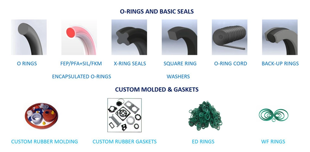 Heat Resistiant Various Sizes Elastic Rubber Sealing O-Ring
