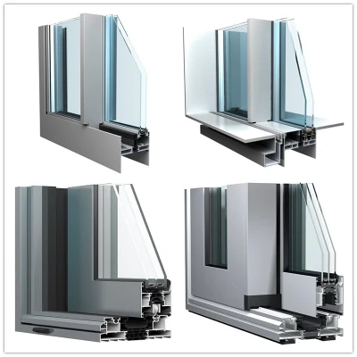  Aluminium Glass Sliding Windows Aluminum Frame Doors Lift French Double Glazed Tempered Laminated Folding Biflold