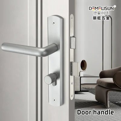  85mm Anodized Aluminum Door Handles with Back Plate for Balcony Door