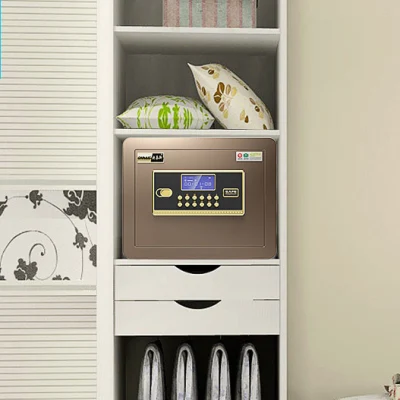 Money Portable Smart Electronic Fingerprint Safe Box Biometric Safe Wall Safety Money Mini Safe