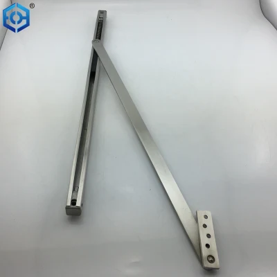  Roller Arm Double Rebated Door Selector Satin Stainless Steel Limiting Stay Closers