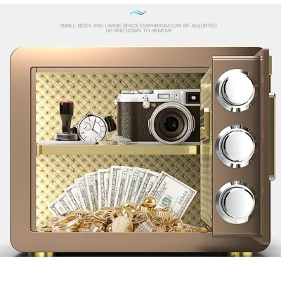 Money Portable Smart Electronic Fingerprint Safe Box Biometric Safe Wall Safety Money Mini Safe