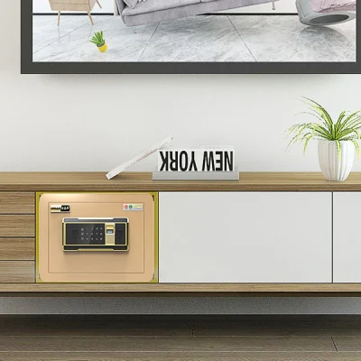 Money Portable Smart Electronic Fingerprint Safe Box Biometric Safe Wall Safety Money Mini Safe