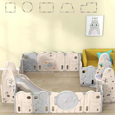 Folding Storage Colorful OEM Kindergarten Furniture Child Fence Playard Safety Baby Gate or Children Kids Activity Baby Playpen
