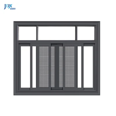  Hurricane Impact Soundproof Aluminum Sliding Window Doors Low-E Glass Sliding Aluminum Window