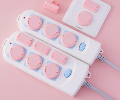  Children&prime;s Safety Power Socket Electrical Outlet Baby Guard Protection Anti Electric Shock Plugs Protector Cover Safe Lock