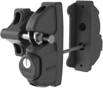  Safetech X2 Two Sided Gate Latch Key Lockable Gate Lock