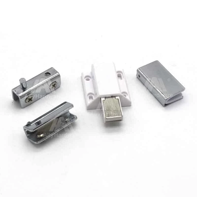  6-10mm Glass Cabinets Shelf Iron Magnetic Touch Glass Door Catches