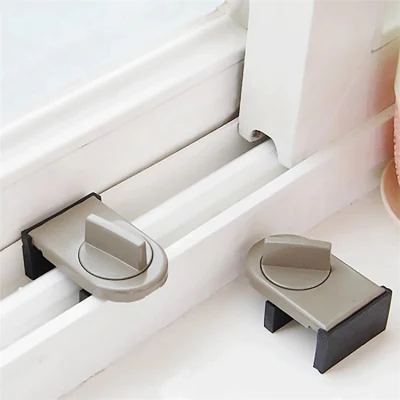  Baby Anti-Safety Window Sliding Lock Door Sliding Wedge Easy Install