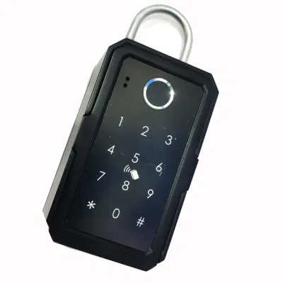  Fingerprint Key Storage Safe, Wall Mounted House Key Box with Touch Screen Fingerprint Lock