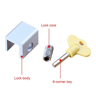  Sliding Door Window Lock Stopper Cabinet Locks Hardware