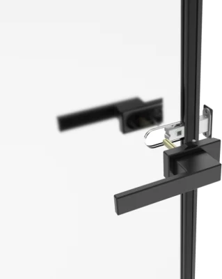 French Style Aluminum Alloy Door Handle Lock of Outward Open Window