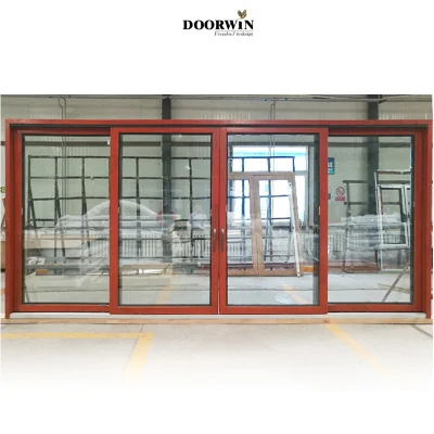 Heavy Duty Lift and Sliding Wood Aluminum Door for Missouri USA Client Design High Quality and Performance French Tempered Glass Narrow Frame Sliding Door