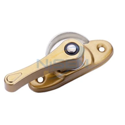  Nisen Cl09 Window Hardware UPVC Window Small Crescent Lock Safety Double Sided Crescent Lock for Sliding Window