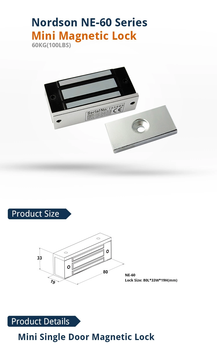 Automatic Electric Door Cabinet Window Frameless Glass Saftety Security Mini Elock Magnetic Lock