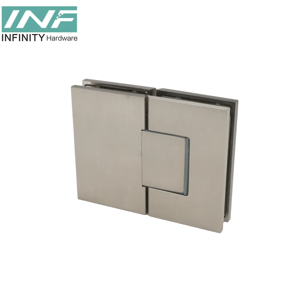 Adjustable 180 Degree Soft Close Curve Stainless Steel Zinc Alloy Frameless Glass Shower Door Pivot Hinge Bathroom Accessories
