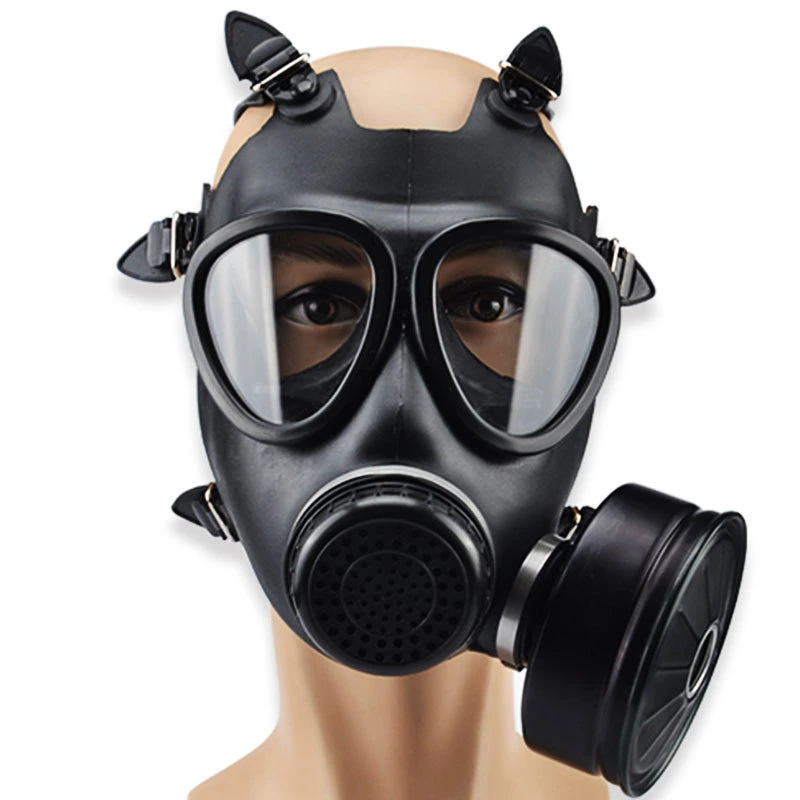 Costume Anti Poison Rubber Gas Mask with The Bag