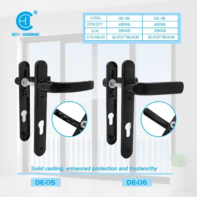 Keyi Metal De-05 Recoverable Slide and Lever Locks Interior Door Handle Lock with Double Shield
