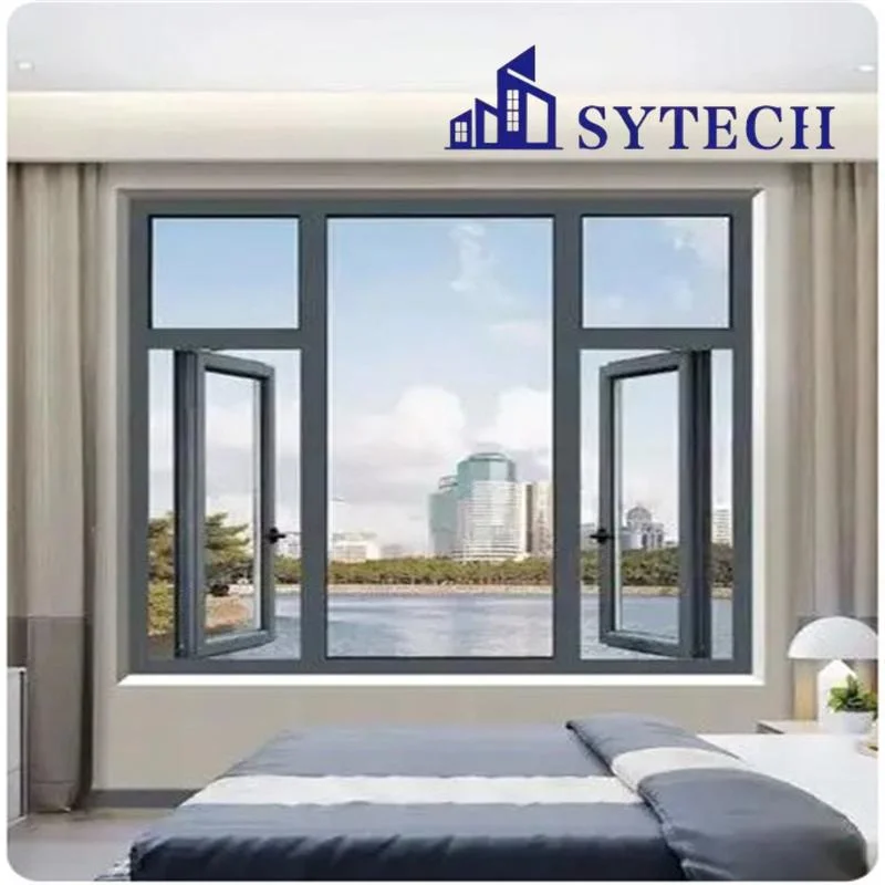 Wholesale French Metal Aluminium Tempered Glass Swing Balcony Entrance Window Door/New Design Aluminium Window/Wholesale Aluminium Window Door