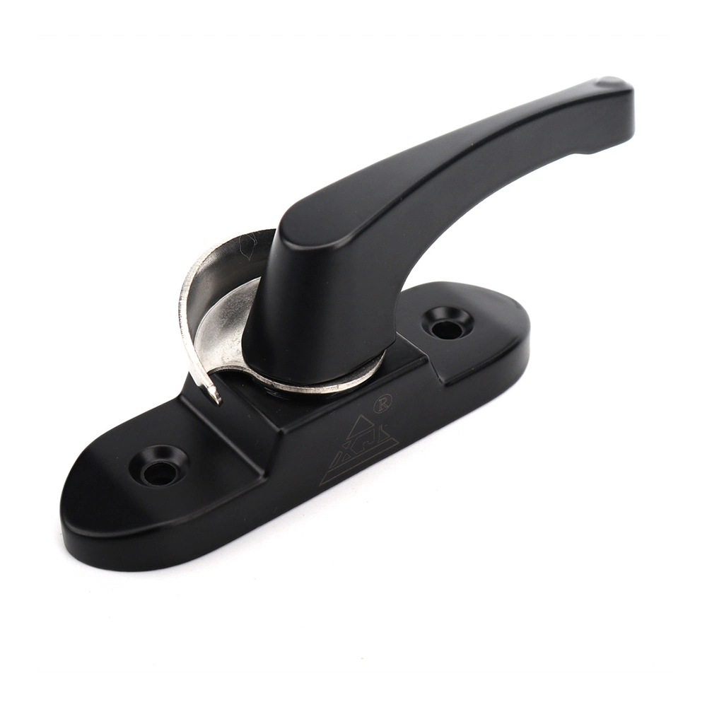 Aluminium Sliding Window Lock Accessories Black White Anti-Theft Lock Half Moon Hook Crescent Lock