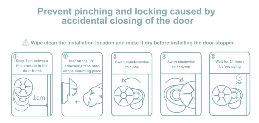Safety Baby Door Lock Which Prevents Finger Pinch Injuries